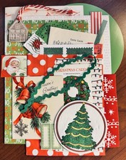 50 Piece CHRISTMAS Junk Journal Art Paper Ephemera Kit Modern Vintage Unique