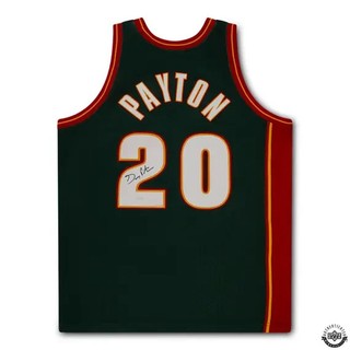 Gary Payton Autographed 1995 1996 Seattle Supersonics Authentic Mitchell & Ness