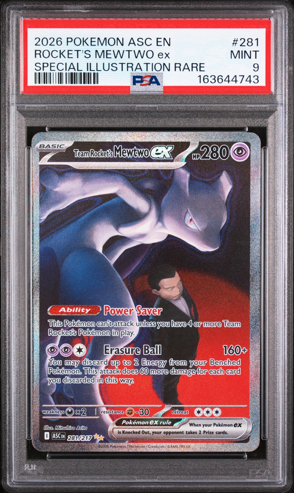 Team Rocket's Mewtwo Ex #281