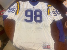 1992 Ed Sutter #98 Minnesota Vikings Jersey GAME Cut Authentic 52 Northwestern