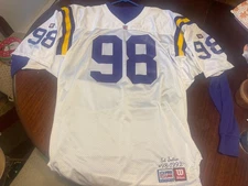 1992 Ed Sutter #98 Minnesota Vikings Jersey GAME Cut Authentic 52 Northwestern