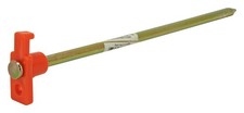 10" 1/4" dia. Forged Electroplated Steel Metal Tent Stake Nail Ground Peg