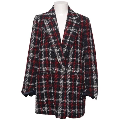 Zara, blazer, femme, taille : L, noir/rouge/blanc, carreaux #mP3 - Photo 1/4
