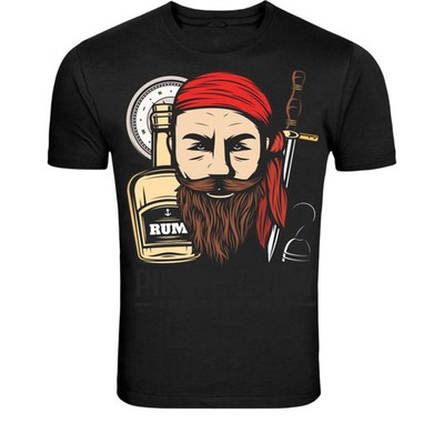 Pirate Rum Captain T-Shirt - Vintage Buccaneer Graphic Tee