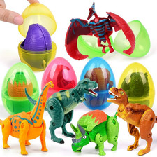 Easter Eggs Filled with Dinosaur Toys Jumbo Deformation Dinosaur Eggs Easters Eg