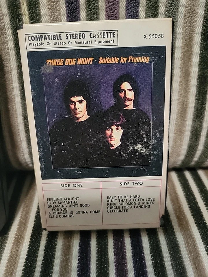 ThreeDogNight-2CassetteLot-"SuitableForFraming & LiveAtForum"-Dunhill 55058/68 - Image 3 of 4