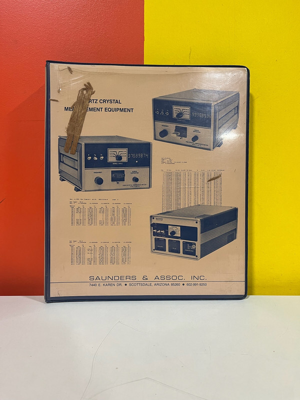 Saunders 6400001-00 140A 8-1000KHz Crystal Test Oscillator Warning Guide