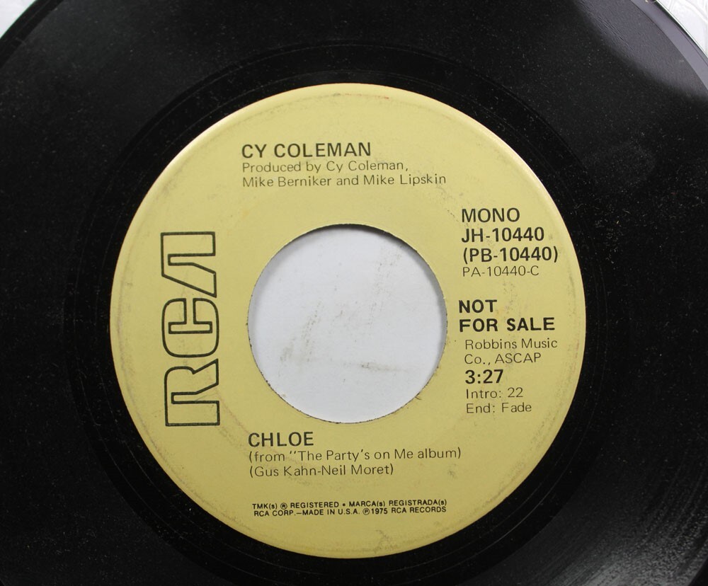 Jazz 45 Chloe - Chloe / Chloe On Rca