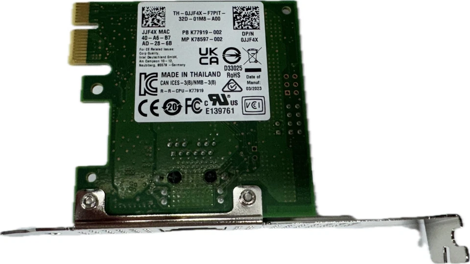 Intel i210-T1 Ethernet PCI-E x1 RJ45 1Gb 1-port NIC Adapter NEW 0JJF4X - Image 2 of 3