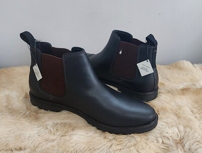 COLE HAAN Midland Lug Black Leather Chelsea Boots C37593 Men's 10