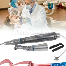 Dental Slow Low Speed Handpiece Straight Contra Angle Air Motor 2Holes UPS YP2