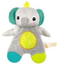 Bright Starts Elefant Schmusetuch Schnuffeltuch Kuscheltuch Beißring Knistertuch