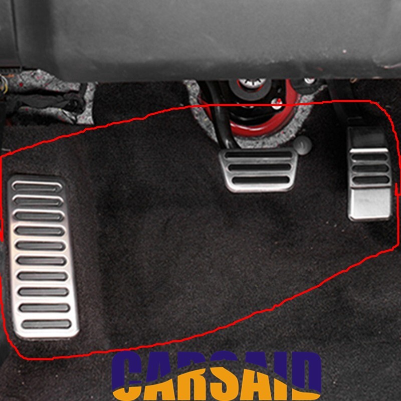 Carsaid Car Footrest Gas Brake Pedal Cover Kit For Ford Mustang