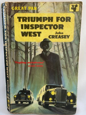 Triumph  For  Inspector West John Creasey mystery crime PB Vintage Pan Book 1961