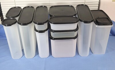 Modular Mate Complete 11 piece Pantry Set. Black Seals!