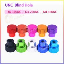 UNC Blind Hole Knurled Nut Thumb Hand Grip Knobs Nut Aluminum Thread Insert