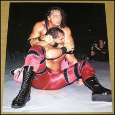 2000 Bret Hart vs Chris Benoit WCW Photo Magazine Clipping 4x4.75 WWE WWF Hitman