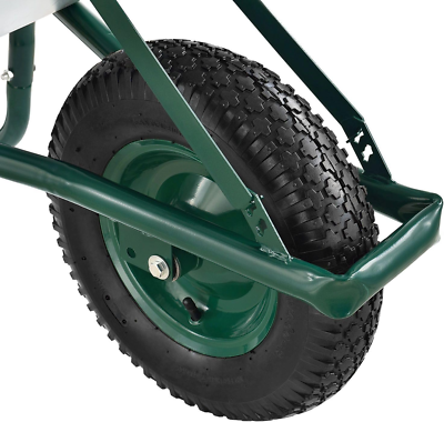 Carriola Juskys Da Giardino Super Resistente - 100 Litri, Porta Fino A 210 Kg - Perfetta Per Lavori Pesanti! - Foto 2