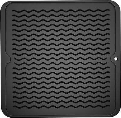 Silicone Dish Drying Mat for Kitchen CounterNon-Slip Easy CleanMultipurpose D...