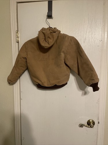 Youth Polar King By Key Brown Fleece Lined Insulated Jacket Boys Small - Picture 2 of 3