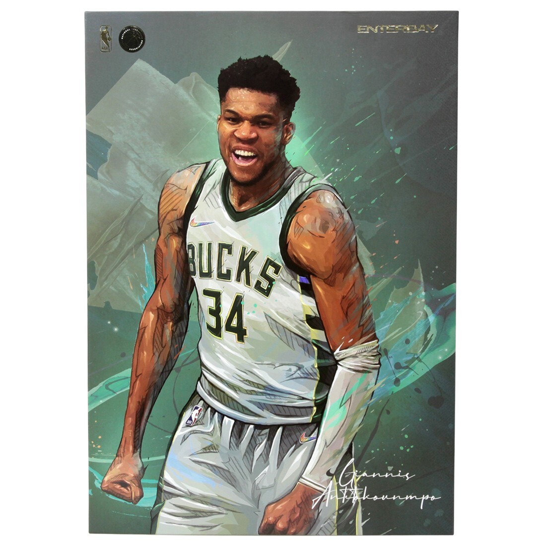 NBA x Enterbay Milwaukee Bucks Giannis Antetokounmpo Real NBA x Enterbay Milwaukee Bucks Giannis Antetokounmpo Real