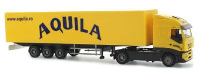 Rietze 60887 IVECO Stralis Sattelzug  Aquila, Ploiesti  (RO).  1:87