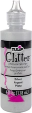 I Love to Create Tulip Dimensional Fabric Paint 4Oz, Glitter - Silver