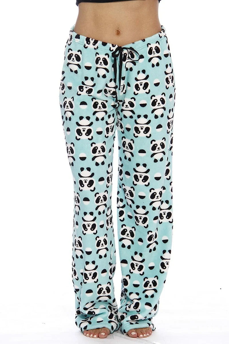 Just Love Women's Cute Character Print Plush Pajama Pants - Petite to Plus  Size