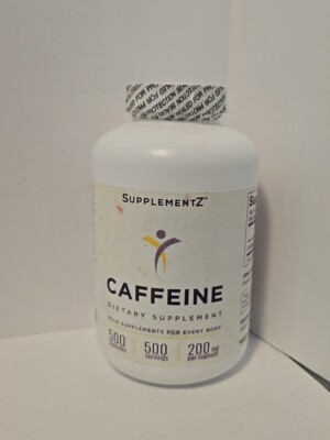 Supplementz Caffeine 500 Capsules Sealed 
