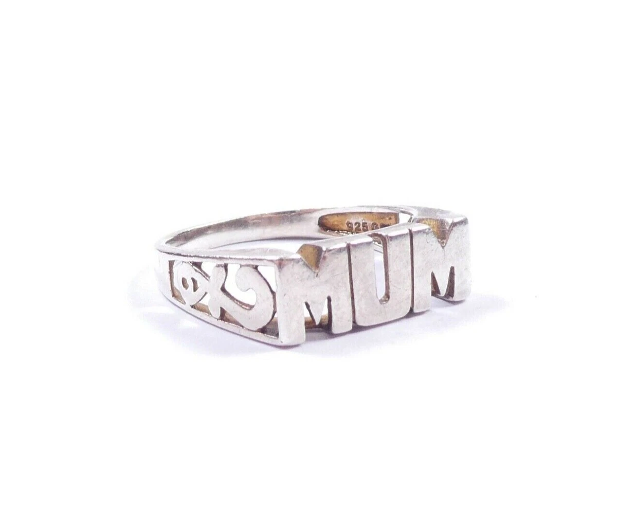 White gold clearance mum ring