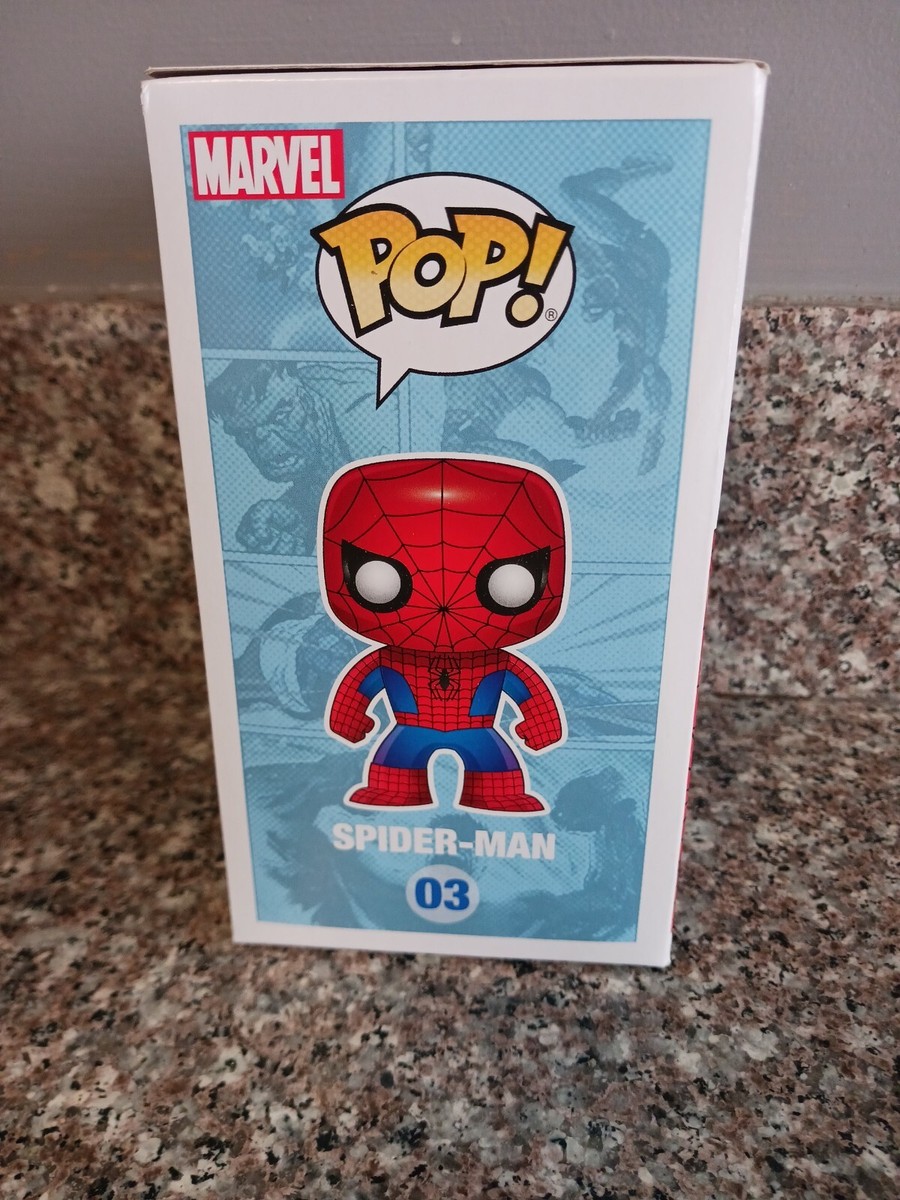 Funko pop!Marvelのスパイダーマンのフィギュアシリーズ03 Funko Pop! Marvel Universe 03 Spider-Man Vinyl Figure New in