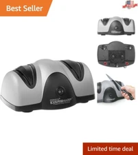 EverSharp Electric Knife Sharpener with Precision 2-Stage System - Silver/Black