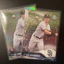 2021 Bowman Platinum #89 Jake Cronenworth RC Padres Ice Foil Parallel + Base