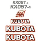 Kubota KX057-4 Decals KX057 Repro Stickers, Decal Kit
