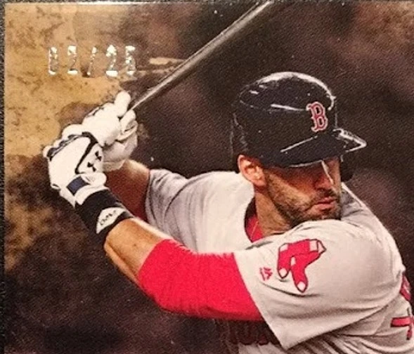 2018 Topps X Bryce Harper 220 - J.D. Martinez 02/25 Black Parallel - Image 2 of 2