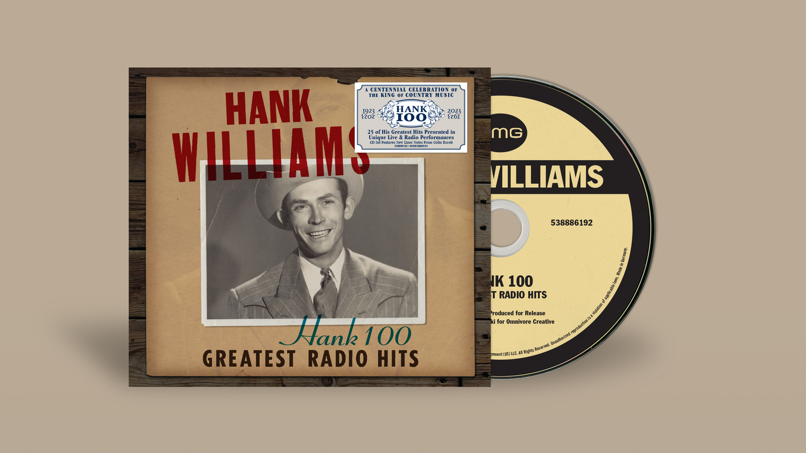 Hank Williams Hank 100: Greatest Radio Hits (CD) Album