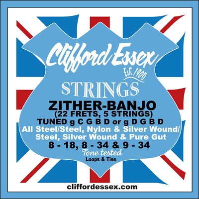 CLIFFORD ESSEX ZITHER-BANJO-SAITEN. TON GETESTET.