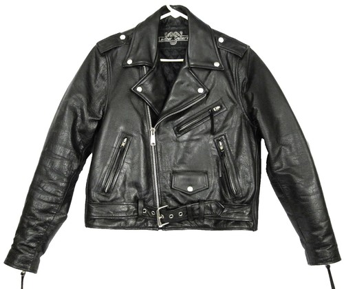 RUDE GALLERY BLACK REBEL RIDERS JACKET DOUBLE S LEATHER BLUE LABEL