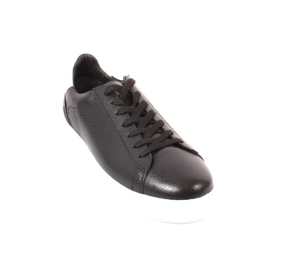 Roberto Serpentini 3277 Black Leather Lace-Up Sneakers Shoes 42 / US 9