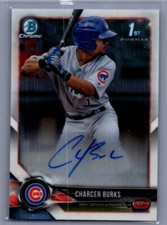 2018 Bowman Chrome #BCPA-CB Charcer Burks Prospects Autographs