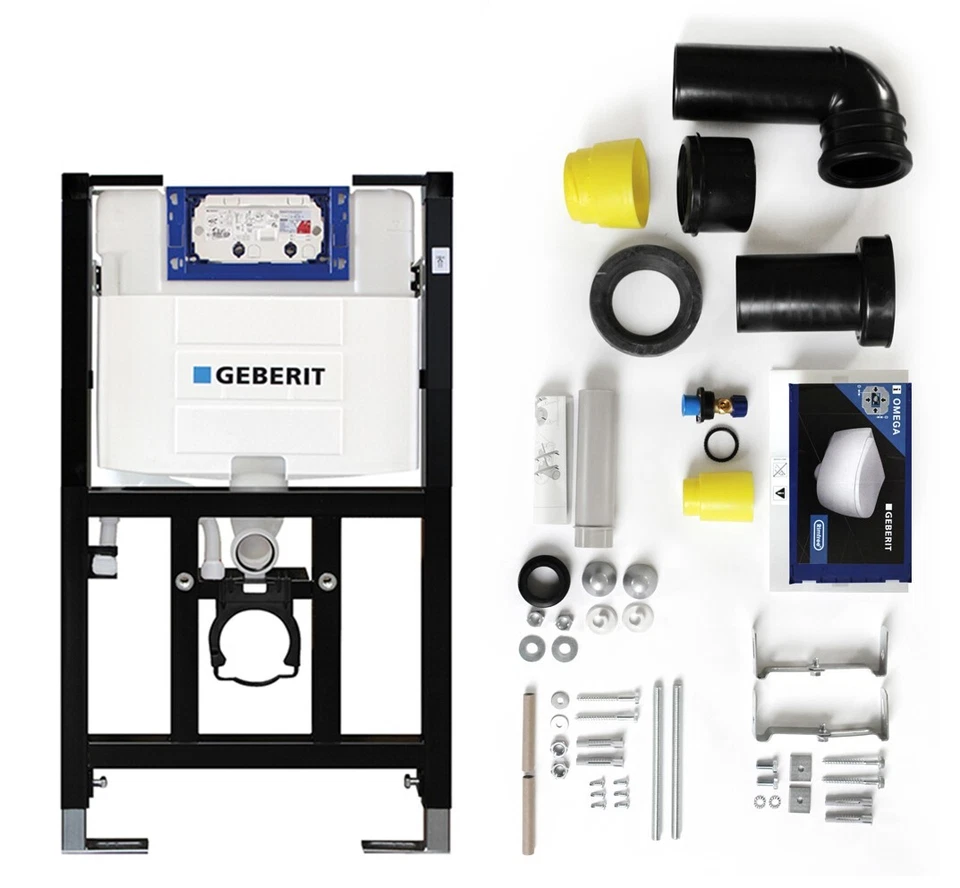SANWAND / GEBERIT Vorwandelement mit Geberit Spülkasten Omega Bauhöhe 82 cm mit Wandhalter ( 7 )