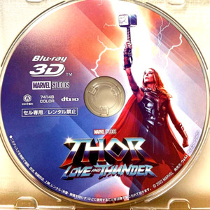THOR LOVE AND THUNDER 3D Blu-ray Disc Only English/Japanese Audio & Subs