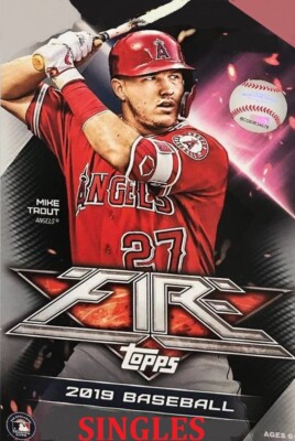 2019 Topps Fire Base, Blue, Gold, Flame, Green, Purple Singles