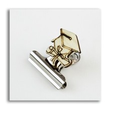 26925 Bomboniere Segnalibro Clip Pinza Fermacarte Portafoto con Cappello Laurea