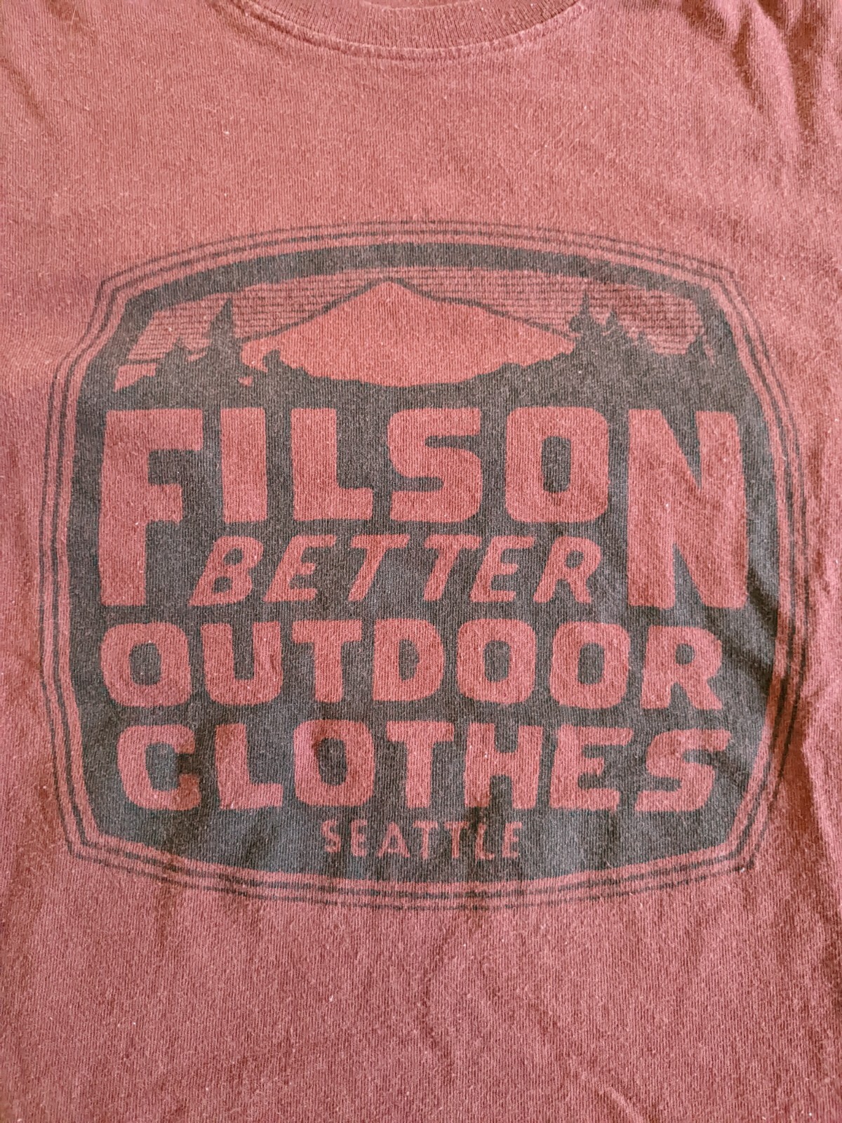 RARE Filson Better Outdoor Clothes Seattle TShirt Re… Gem