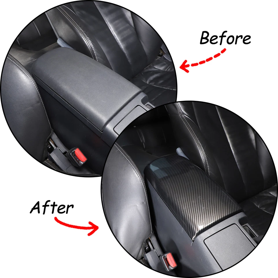 Cubierta reposabrazos de carbono ABS para Mitsubishi Eclipse 2006-2011 Foto 2 de 4