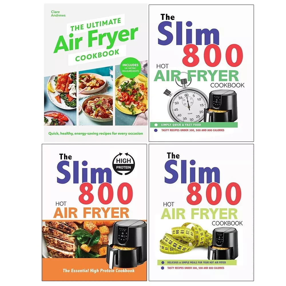 Ultimate Air Fryer Cookbook (HB), Slim 800 Hot Air Fryer Series 4 Books Set
