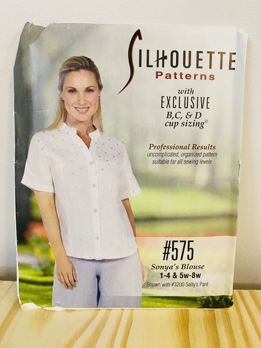 Silhouette #575 Pattern Sonya’s Blouse Size 1-4, 5w-8w UNCUT | eBay