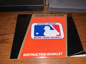 Major League Baseball Nintendo NES Cartridge + Manual Works MLB Org Owner