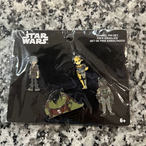 Funko Pop Star Wars Visions 4 PK Enamel Pins Tatooine Rhapsody Waver Band HTF